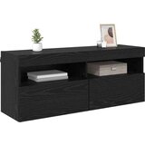 vidaXL TV zidni ormar Crni hrast 100 x 30 x 40 cm Konstruirano drvo | shoptok.hr