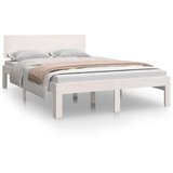  Okvir za krevet masivno drvo bijeli 120x190 cm mali bračni | shoptok.hr