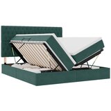 vidaXL postelja s shranjevanjem temno zelena 180 x 200 cm žamet, (5000099414) | Shoptok.si