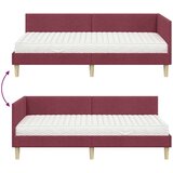  Kotni okvir postelje z matrico Drugo 2 pcs Siva blago, (5000123391) | Shoptok.si
