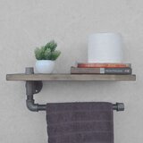 Woody Fashion zidna polica Boruraf035 blackwalnut pipe shelf