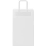 vidaXL Papirnate vrečke 50 kosov z ročaji bela 21x11x36 cm | Shoptok.si