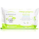 Alphanova Baby Bio ekstra nježne vlažne maramice za čišćenje za djecu od rođenja 60 kom Cijene