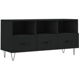Maison Chic TV omarica - TV enota - Televizijska omarica črna 102x36x50 cm inženirski les, (21700887) Cene