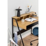  Pisalnik kovina, leseni material črna, divji hrast | Shoptok.si