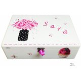 Škatla spominov personalizirana z imenom - darilo za rojstvo, krst ali rojstni dan otroka - 21. 20x30x10cm - 154138 | Shoptok.si