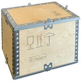ratioform Zložljiv lesen zaboj, standardna izvedba, DxŠxV 380 x 280 x 280 mm, od 1 kosa | Shoptok.si