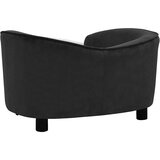SOFA za pse crna 69 x 49 x 40 cm plišana | shoptok.hr