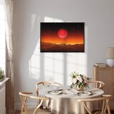  Slika - Futuristic landscape (1 Part) Wide 120x80 U crnom drvenom okviru | shoptok.hr