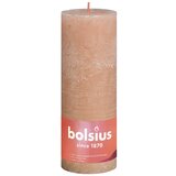 Bolsius rustične debele svijeće Shine 4 kom 190x68 mm mutno ružičaste | shoptok.hr