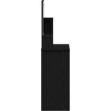  Crni hrast toaletni stolić s ogledalom - 86.5 x 35 x 136 cm | shoptok.hr