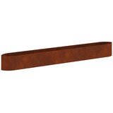 vidaXL Povišana vrtna gredica Vremensko odporno jeklo 380 x 40 x 40 cm, (5000287764) | Shoptok.si