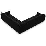 Mazzini Sofas Črna žametna kotna sedežna garnitura Vanda – | Shoptok.si