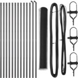 vidaXL set ograde Set od 2 Siva Čelik 25 x 1,2 m veličina mreže | shoptok.hr