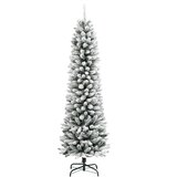 vidaXL Umjetno usko božićno drvce sa snijegom 150 cm PVC i PE | shoptok.hr