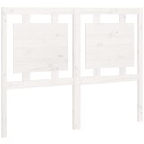 vidaXL Posteljno vzglavje belo 125,5x4x100 cm trdna borovina, (20646458) | Shoptok.si