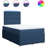 Krevet s oprugama i madracem plavi 120 x 190 cm od tkanine | shoptok.hr