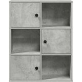  Regal za knjige boja betona 60x24x76,5 cm konstruirano drvo | shoptok.hr