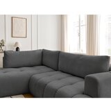 Bobochic Paris Tamno siva sklopiva/s prostorom za odlaganje kutna garnitura (s lijevim kutom/u obliku slova L) Fuji – | shoptok.hr