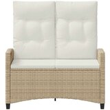  Vrtna klupa Bež i krema 105 x 60 x 112 cm Čelik i poliester - bež i krem | shoptok.hr