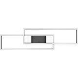  Crno-bijela LED stropna svjetiljka s daljinskim upravljačem/s mogućnosti zatamnjivanja 28x100 cm Albany – | shoptok.hr
