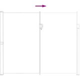  Retraktabilna bočna tende Siva 600 x 220 cm Poliester | shoptok.hr