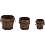  3-dijelni set drvenih kanti za sadnju od masivne jelovine | Eponuda.com