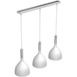  Luster na sajli NOAK 3xE27/15W/230V bela/hrom | Eponuda.com