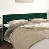  Uzglavlja tamnozelena 200x5x78/88 cm baršunasta | shoptok.hr