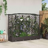  Povišeni krevet s mrežom i krovom Smeđa 203 5 x 40 x 125 cm PP | shoptok.hr