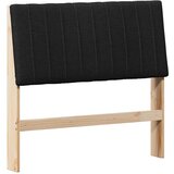 Tapecirani uzglavlje Crna 100 cm Čvrsto borovo drvo | shoptok.hr