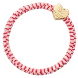 Velvet Gold Heart zapestnica / elastika za lase