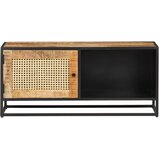 TV ormarić 90x30x40 cm od grubog drva manga i prirodne trske | shoptok.hr