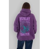 Hurley Urban Oversized Skull Hoodie parachute / malverde Slike