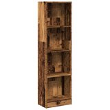  Regal za knjige boja starog drva 40x24x143 cm drveni | shoptok.hr