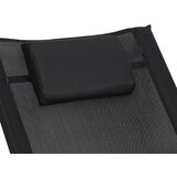  LUARO KX2809 vrtna ljuljajuča ležaljka s naslonom za glavo – črna | Shoptok.si