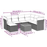 vidaXL 8-dijelni set vrtnih sofa od poliratana s jastucima bež | shoptok.hr
