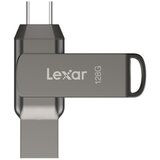 Lexar USB ključek JumpDrive Dual Drive D400, 128GB, USB 3.1 Type-C, 130 MB/s | Shoptok.si