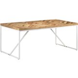  Blagovaonski stol 180 x 90 x 76 cm masivno drvo bagrema i manga | shoptok.hr