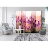 Artgeist PARAVAN 225/172/3 cm vijolična, svetlo zelena, biserna | Shoptok.si