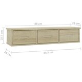  Zidna polica s ladicama 88x26x18,5 cm konstruirano drvo | shoptok.hr