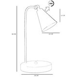 Opviq Stolna lampa 8895-4, Siva | Eponuda.ba