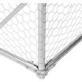 vidaXL Zunanji pasji boks z izpustom 5x3x1,9 m pocinkano jeklo | Shoptok.si