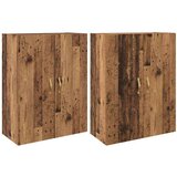  Ormarčići montirani na zid 2 pcs Staro drvo 69.5 x 34 x 90 cm | shoptok.hr