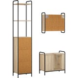  Set ormarića za kupaonicu 3 kom. Hrast sonoma | shoptok.hr