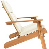  Vrtna klupa Adirondack s jastucima 126 cm masivno drvo bagrema | Eponuda.com