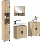  Set namještaja za kupaonicu 4 kom. Sonoma hrast 61 x 35 x 64 cm | shoptok.hr