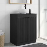  Kupaonski umivaonik s sudoperom Crna 54 x 35 x 83 cm | shoptok.hr
