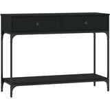 Maison Chic konzolna miza - miza ob steni črna 100x34,5x75 cm inženirski les, (21785806) Cene