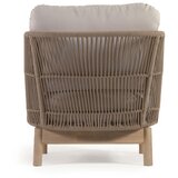 Kave Home Bež kovinski/oblazinjen vrtni fotelj Catalina – | Shoptok.si